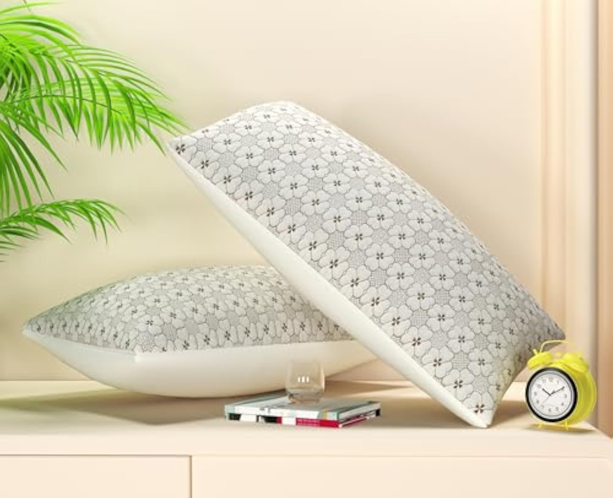 Premium Embroidered Pillow Covers, Ultra-Soft 180 TC Microfiber